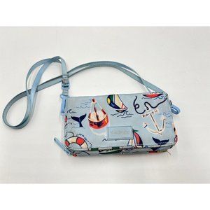 Vera Bradley All In One Nautical Wallet Crossbody Clutch